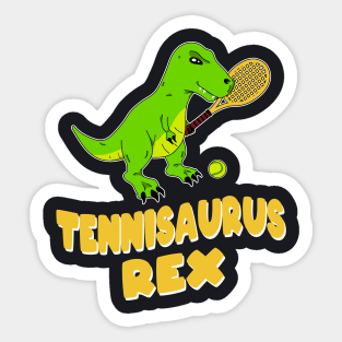 Tennis T-Rex Dinosaurs Sticker